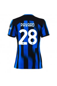 Inter Milan Benjamin Pavard #28 Jalkapallovaatteet Naisten Kotipaita 2023-24 Lyhythihainen